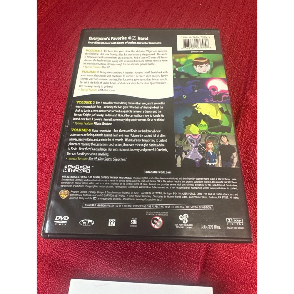 Ben 10 Alien Force 4 Kid Favorites Collection 4 DVD Set - Picture 2 of 5